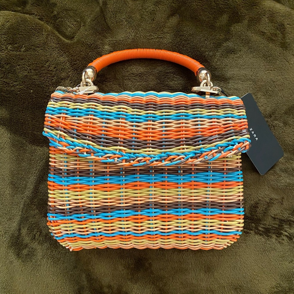 Zara woven bag